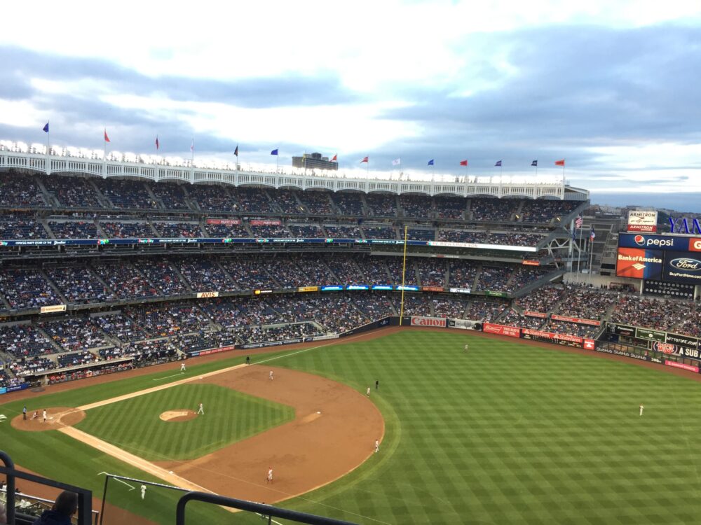 An example of a thing to do in New York in April: attend a baseball game