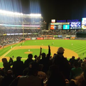 Yankee Stadium Night Game Crowd